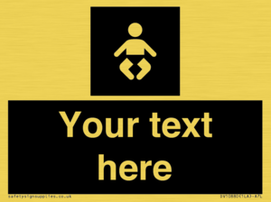 Custom information: black panel baby change